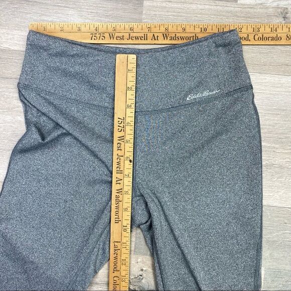 Eddie Bauer Mid Rise Crop Leggings Heather Slate Gray XS - Picture 7 of 7